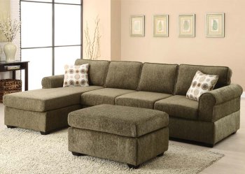 50555 Billan Sectional Sofa in Tarragon Fabric by Acme [AMSS-50555 Billan]