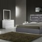 Da Vinci Bedroom Charcoal J&M w/Optional Naples White Casegoods