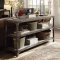 Gorden Console Table 72680 in Weathered Oak by Acme w/ Options