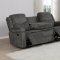 Jennings Motion Sofa 610254 in Charcoal by Coaster w/Options