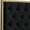 Lana Upholstered Bed in Black Velvet Fabric - Meridian w/Options