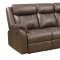 Domino Motion Sofa & Loveseat Set in Chocolate by Klaussner