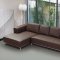 Dana Sectional Sofa in Chocolate Leather by Whiteline Imports