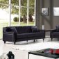 Harley Sofa 616BL in Black Velvet w/Options by Meridian