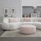 Sahara Sectional Sofa LV03010 in Beige Bouncle Fabric by Acme