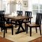 Alana CM3668T Dining Room 7Pc Set in Oak & Black w/Options