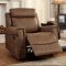 Geddes Reclining Sofa CM6264 in Brown Fabric w/Options