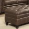 Roy Sectional Sofa 500268 Brown Bonded Leather Match by Coaster