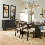 Miles 2455DC-78 Dining Table by Homelegance in Espresso