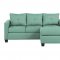 Phelps Sectional Sofa & Ottoman 9789TL in Teal by Homelegance