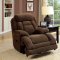 Grenville Power Reclining Sofa CM6010PM in Brown Fabric w/Option