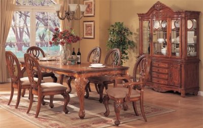 Distressed Cherry Finish Formal Dining Room w/Optional Items