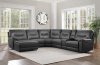 Columbus Motion Sectional Sofa 8490GRY-6LCRR by Homelegance