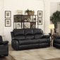 Clarkdale Recliner Sofa 9928BLK in Black by Homelegance