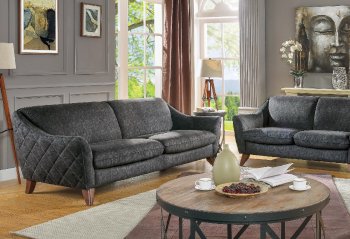 Daffodil Sofa 52610 in Vintage Gray Fabric by Acme w/Options [AMS-52610-Daffodil]