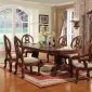 Cherry Matte Finish Classic 5Pc Dining Set w/Optional Items