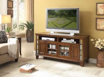 Chehalis TV Stand 35810-T60 in Brown Cherry by Homelegance [HETV-35810-T60 Chehalis]