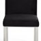 Opal Dining Chair 736 Set of 2 Black Velvet Fabric by Meridian