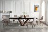 9188 Dining Table by ESF w/Optional 1287 Beige Chairs