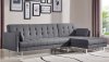 Andrea Sectional Sofa Bed in Gray by At Home USA