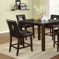 CM3317PT Seaford II 5Pc Counter Height Dining Set in Dark Walnut