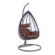 Wicker Hanging Egg Swing Chair ESC38BR in Brown by LeisureMod