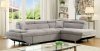 Foreman Sectional Sofa CM6124GY in Gray Fabric