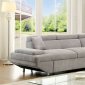 Foreman Sectional Sofa CM6124GY in Gray Fabric