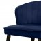 Cassie Counter Stool 793 Set of 2 Navy Velvet Fabric - Meridian