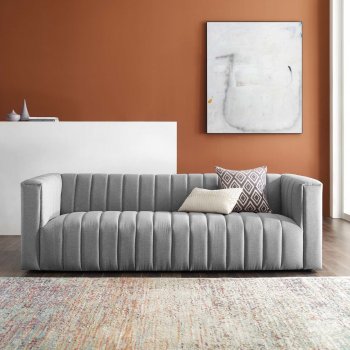 Reflection Sofa in Light Gray Fabric by Modway [MWS-3881 Reflection Light Gray]