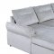 U0301 Sectional Sofa Bed in Gray Fabric by Global