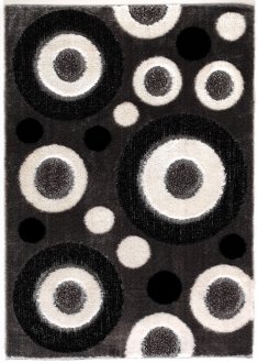 Modern S6579 Black Area Rug