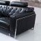 Huron Sofa 3Pc Set in Black Half Leather by VIG