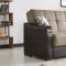 Carlton Sofa Bed & Loveseat Set in Brown Fabric