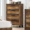 Morales Bedroom Set 5Pc 28590 in Rustic Oak by Acme w/Options