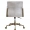 Attica Office Chair 92484 Vintage White Top Grain Leather -Acme