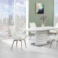 D4801DT Dining Table in White by Global w/Optional Chairs