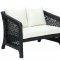 Nook Outdoor Patio Loveseat in Espresso/White by Modway