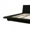 Celia Platform Bed in Black Faux Leather by Wholesale Interiors