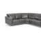 Ethan Sectional Sofa in Black Full Leather by VIG