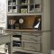 Bungalow Jr Executive Desk 3Pc Set 541-HOJ in Taupe/Driftwood