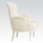 59147 Cain Accent Chair in White Leatherette by Acme