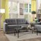 Murana Sofa & Loveseat Set 8248GRY in Gray Fabric by Homelegance