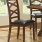 Cherry Finish Transitional Style Dinette w/"X" Motifs