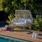 Fiona Dual Seat Outdoor Hanging Lounge Chair in Cream by Bellona