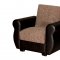 Milano Sofa Bed in Brown Microfiber by Rain w/Optional Items