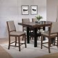 Patterson Counter Ht 5Pc Dining Set 108888 Mango Oak by Coaster