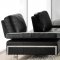 GIA Sofa in Black Leather by At Home USA w/Options