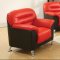 Sibba Sofa 53570 in Red & Black PU by Acme w/Options