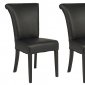 Eden Set of 4 Dining Chairs EV18BLL in Black by LeisureMod